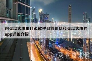 购买以太坊用什么软件目前现状和买以太坊的app详细介绍